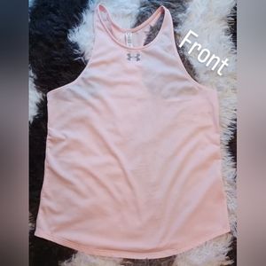 Under Armour, size medium, peach razor back athletic tank.